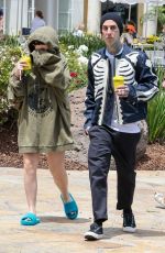 ALABAMA and Travis BARKEROut for Coffee at La La Land Cafe in Calabasas 06/02/2023