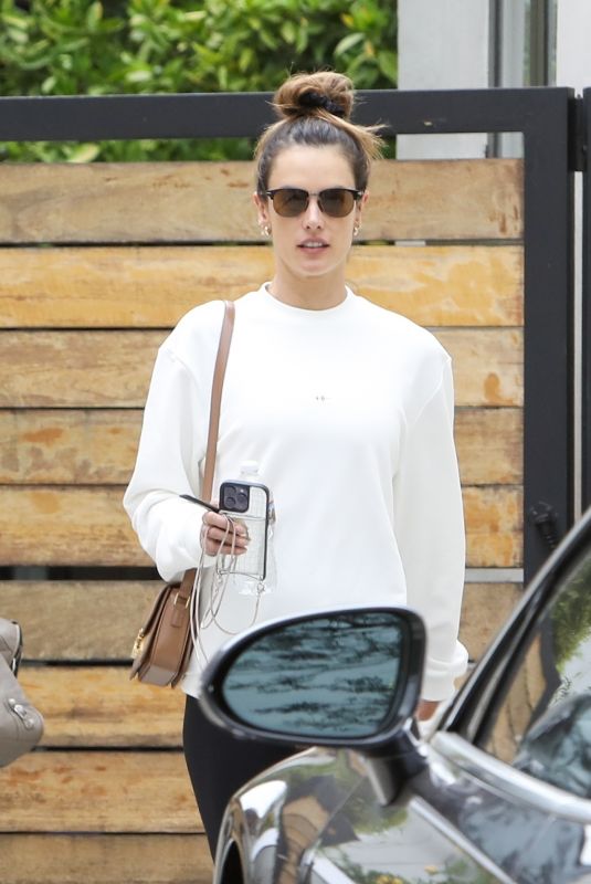 ALESSANDRA AMBROSIO Aarrives at Morning Workout in West Hollywood 06/06/2023