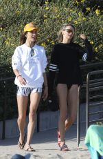 ALESSANDRA AMBROSIO nad LUDI DELFINO at a Friendly Beach Volleyball Game in Santa Monica 06/17/20263