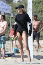 ALESSANDRA AMBROSIO nad LUDI DELFINO at a Friendly Beach Volleyball Game in Santa Monica 06/17/20263