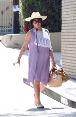 ALIA SHAWKAT in a Lavender Dress Visits a Friend in Los Feliz 06/04/2023