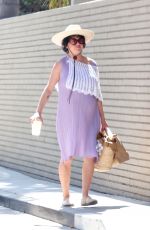 ALIA SHAWKAT in a Lavender Dress Visits a Friend in Los Feliz 06/04/2023