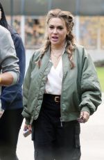 ALYSSA MILANO Arrives at Perth Convention and Exhibition Centre 06/25/2023