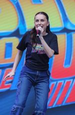 AMBER DAVIES and the cast of Back to the Future Performs in London 06/18/2023