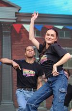 AMBER DAVIES and the cast of Back to the Future Performs in London 06/18/2023