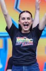 AMBER DAVIES and the cast of Back to the Future Performs in London 06/18/2023