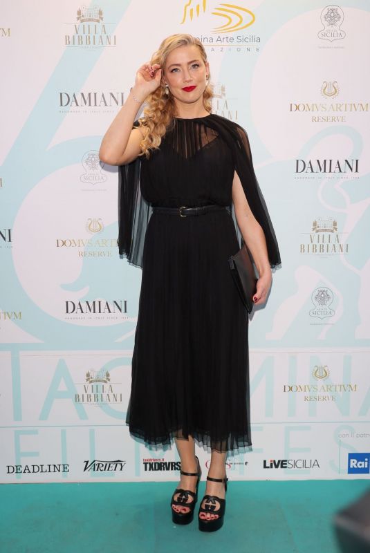AMBER HEARD at 69th Taormina Film Festival 06/24/2023