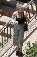 AMBER HEARD Out for Breakfast at Her Hotel in Taormina 06/27/2023