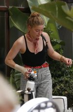 AMBER HEARD Out for Breakfast at Her Hotel in Taormina 06/27/2023