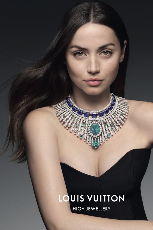 ANA DE ARMAS for Louis Vuitton High Jewelry Campaign Deep Time Collection, 2023