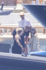 ANA DE ARMAS on a Boat in Athens 06/15/2023