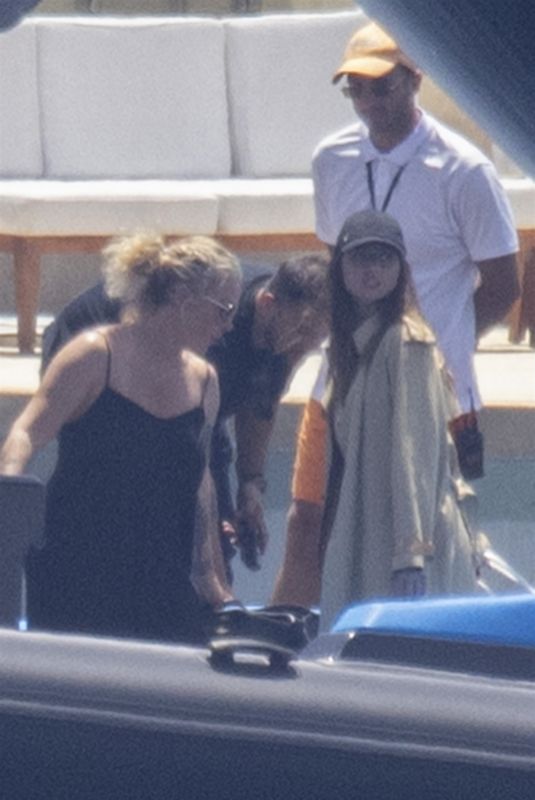 ANA DE ARMAS on a Boat in Athens 06/15/2023