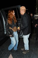 ASHLEE SIMPSON Arrives at Paris Hilton