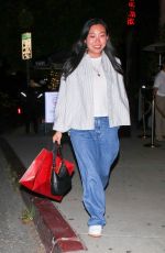 AWKWAFINA Leaes Catch Steak in West Hollywood 06/01/2023