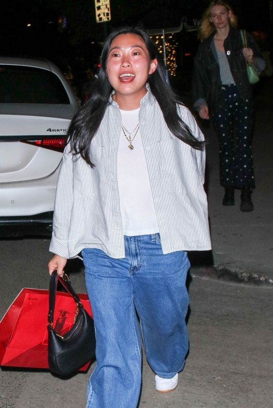 AWKWAFINA Leaes Catch Steak in West Hollywood 06/01/2023