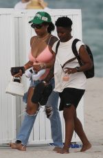 BRE-Z and AND CHRIS AMORE at a Beach in Miami 06/18/2023