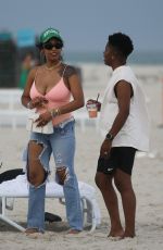 BRE-Z and AND CHRIS AMORE at a Beach in Miami 06/18/2023