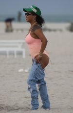 BRE-Z and AND CHRIS AMORE at a Beach in Miami 06/18/2023