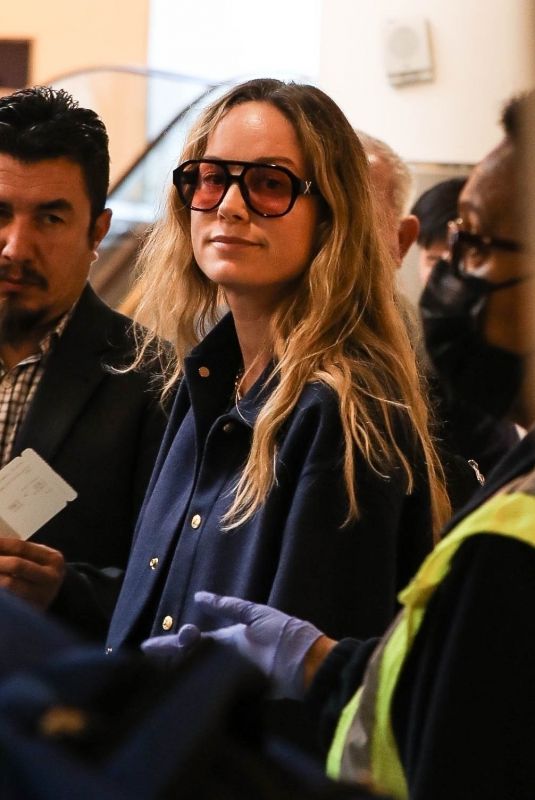 BRIE LARSON at LAX Airport in Los Angeles 06/02/2023