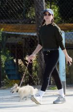 BRITTANY SNOW Out Hiking with Her Dog at Silver Lake 06/26/2023