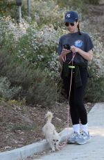 BRITTANY SNOW Out Hiking with Her Dog at Silver Lake 06/26/2023