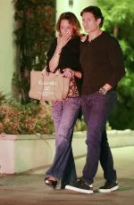 BROOKE BURKE and Todd Miller Out for Dinner in Malibu 06/16/2023