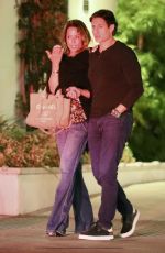 BROOKE BURKE and Todd Miller Out for Dinner in Malibu 06/16/2023