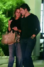 BROOKE BURKE and Todd Miller Out for Dinner in Malibu 06/16/2023