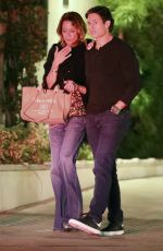 BROOKE BURKE and Todd Miller Out for Dinner in Malibu 06/16/2023