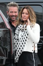BROOKE BURKE Arrives for Dinner at Lucky