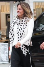 BROOKE BURKE Arrives for Dinner at Lucky