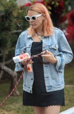 BUSY PHILIPPS Out with her Dog at Mauro