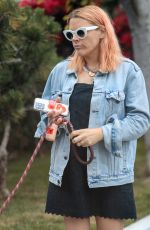 BUSY PHILIPPS Out with her Dog at Mauro