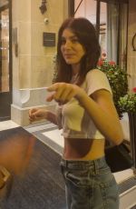 CAMILA MORRONE Leaves Plaza Athenee Restaurant in Paris 06/10/2023