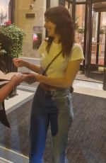 CAMILA MORRONE Leaves Plaza Athenee Restaurant in Paris 06/10/2023
