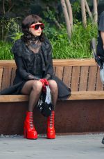 CARA DELEVINGNE on the Set of American Horror Story in Los Angeles 06/02/2023