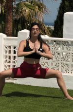 CASEY BATCHELOR Doing Yoga in Ibiza 06/27/2023