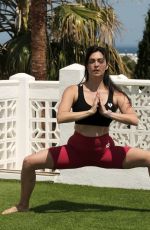 CASEY BATCHELOR Doing Yoga in Ibiza 06/27/2023