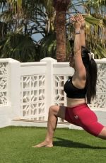 CASEY BATCHELOR Doing Yoga in Ibiza 06/27/2023