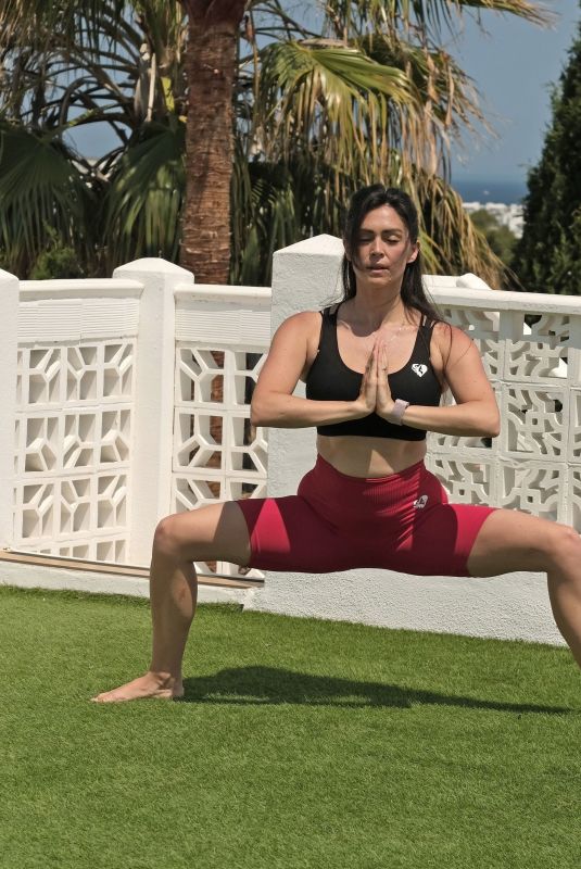 CASEY BATCHELOR Doing Yoga in Ibiza 06/27/2023