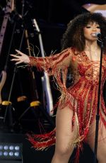 CHLOE BAILEY Pays Tribute to Tina Turner Onstage at Juneteenth: A Global Celebration for Freedom in Los Angeles 06/19/2023
