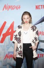 CHLOE MORETZ at Nimona Premiere at AMC Lincoln Square Theater in New York 06/24/2023