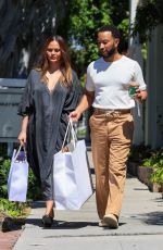 CHRISSY TEIGEN and John Legend Out Shopping in West Hollywood 06/26/2023
