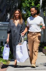 CHRISSY TEIGEN and John Legend Out Shopping in West Hollywood 06/26/2023