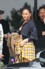 CHRISSY TEIGEN Heading to a Studio in Hollywood 06/06/2023