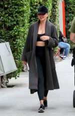 CHRISSY TEIGEN Out Shopping at Tom Ford on Father