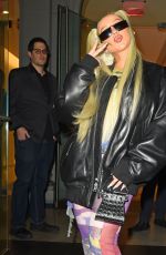 CHRISTINA AGUILERA Arrives at Her Pride Island Party in New York 06/25/2023