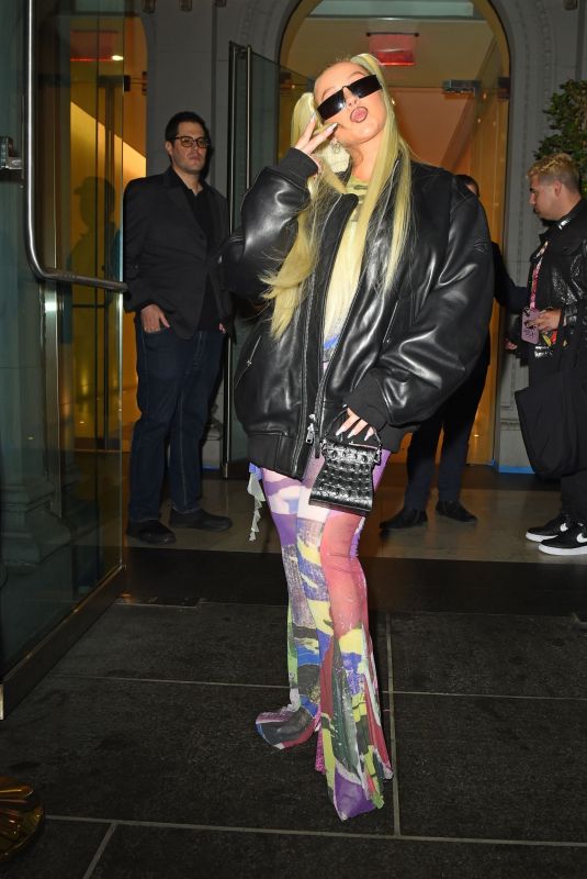 CHRISTINA AGUILERA Arrives at Her Pride Island Party in New York 06/25/2023