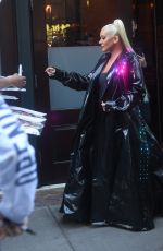 CHRISTINA AGUILERA Leaves a Hotel in New York 06/25/2023