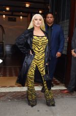 CHRISTINA AGUILERA Leaves Greenwich Hotel in New York 06/28/2023